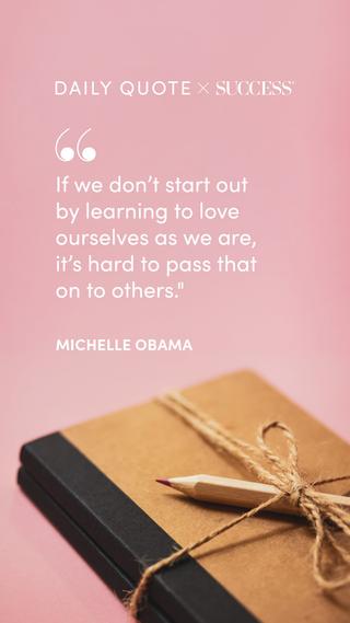 Quote graphic from Michelle Obama on Trust Yourself