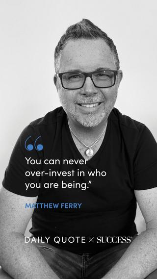 Quote graphic from Matthew Ferry on Trust Yourself